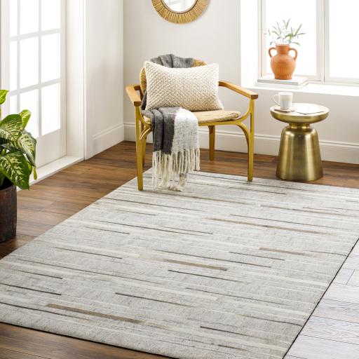 Surya Medora MOD-1027 Dark Brown Ivory 2' x 3' Rug