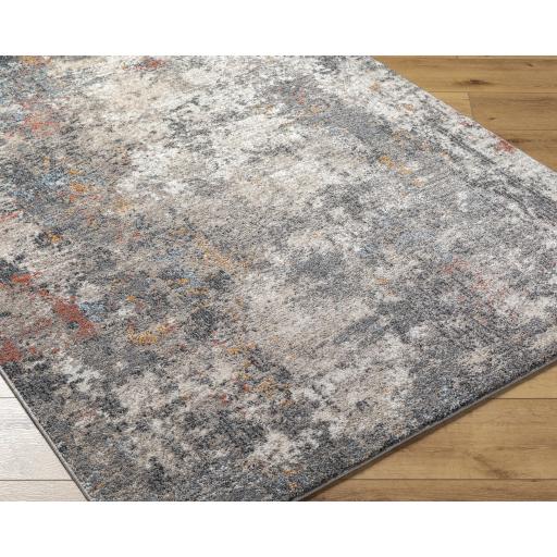 Surya Merengue MRG-2303 Brick Red Charcoal 5'3" x 7' Rug