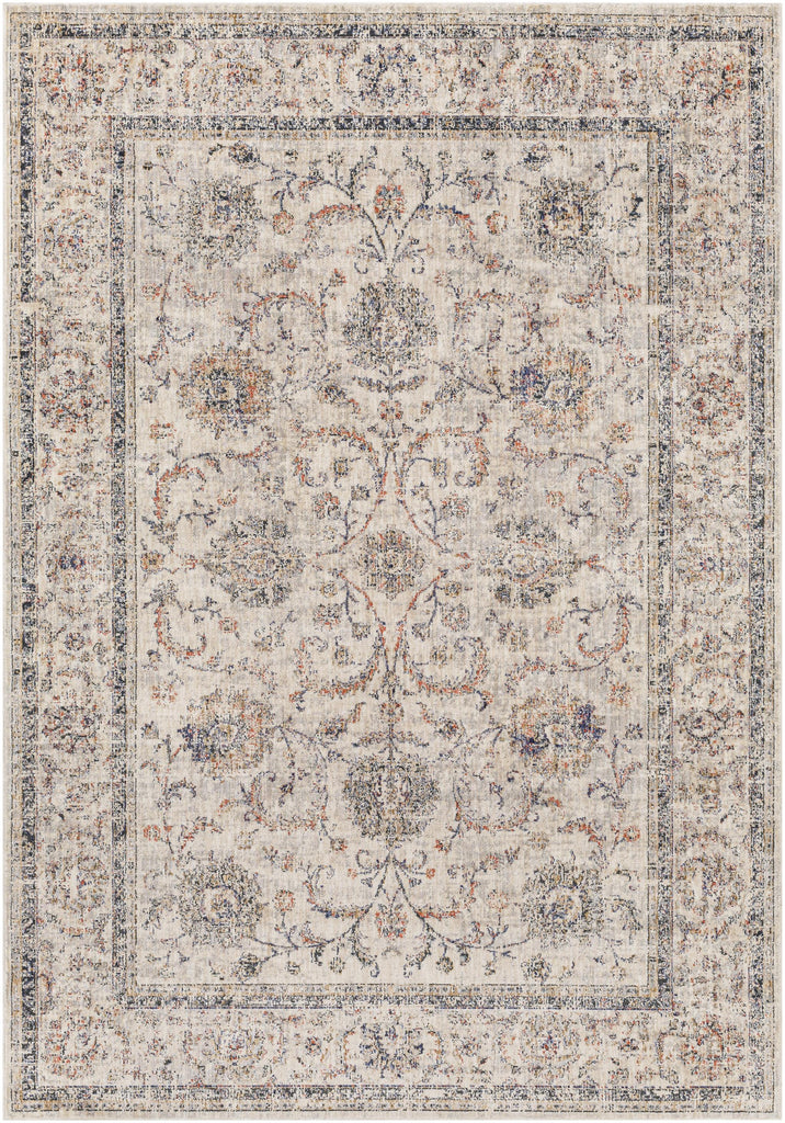 Surya Merit MEI-2300 Beige Burnt Orange 5'3" x 7'3" Rug