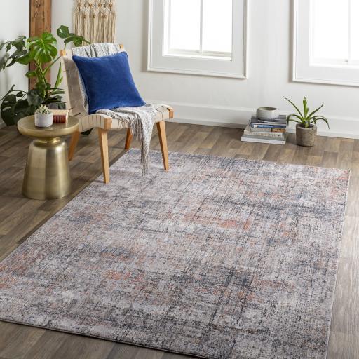 Surya Merit MEI-2301 Beige Burnt Orange 3'11" x 5'7" Rug