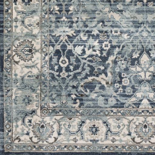 Surya Mesopotamia MEP-2306 Black Blue 2' x 2'11" Rug