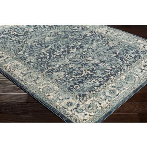 Surya Mesopotamia MEP-2306 Black Blue 2' x 2'11" Rug