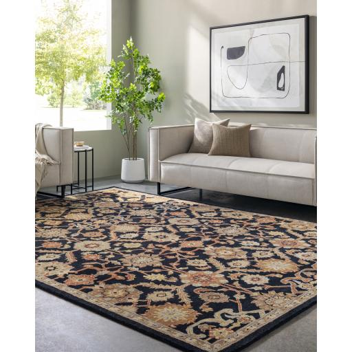 Surya Middleton AWMD-2073 Black Brick Red 2' x 3' Rug