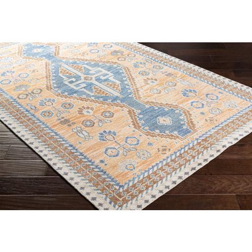 Surya Milas MSL-2302 Blue Brick Red 6' x 9' Rug