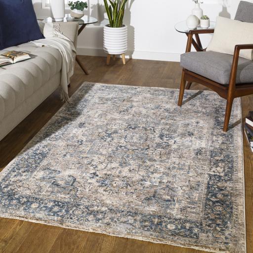 Surya Mirabel MBE-2312 Charcoal Light Beige 10' x 13'11" Rug