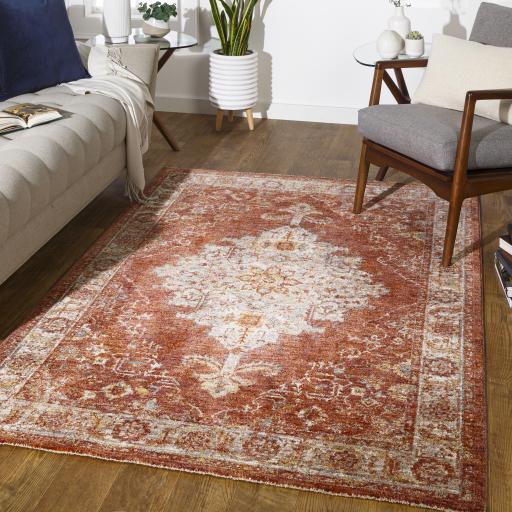 Surya Mirabel MBE-2318 Brick Red Charcoal 10' x 13'11" Rug