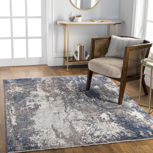 Surya Misterio MST-2300 Cream Dark Blue 3'11" x 5'7" Rug