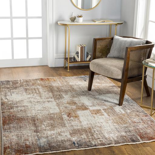 Surya Misterio MST-2302 Beige Brick Red 3'11" x 5'7" Rug