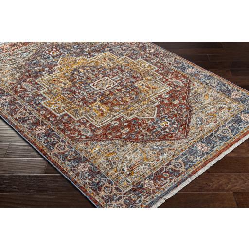 Surya Misterio MST-2303 Beige Brick Red 3'2" x 10' Rug