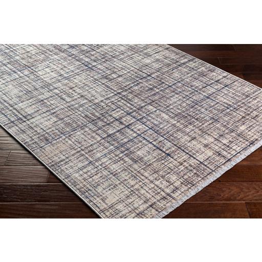 Surya Misterio MST-2304 Cream Dark Blue 3'2" x 10' Rug