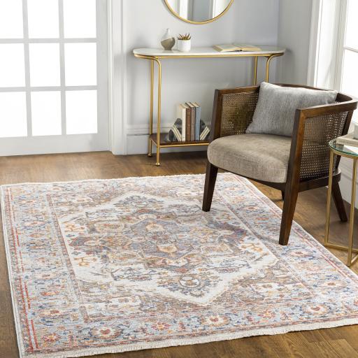 Surya Misterio MST-2306 Beige Brick Red 5' x 7'8" Rug