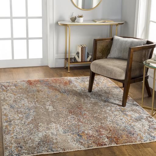 Surya Misterio MST-2307 Beige Brick Red 5' x 7'8" Rug