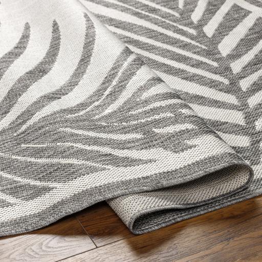 Surya Long Beach LBH-2352 Charcoal Ivory 5'3" x 7' Rug