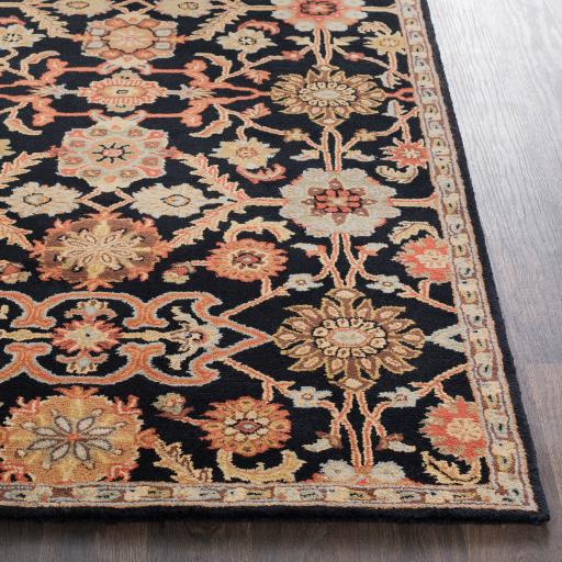 Surya Middleton AWMD-2073 Black Brick Red 7'6" x 9'6" Rug