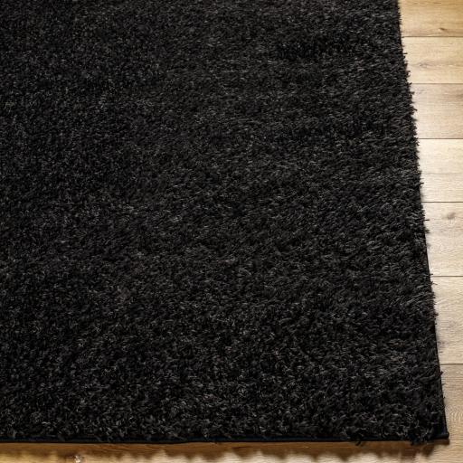 Surya Moda shag MOG-2301 Black 5'3" x 7' Rug