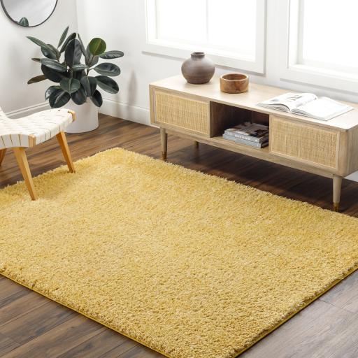 Surya Moda shag MOG-2305 Mustard 5'3" x 7' Rug