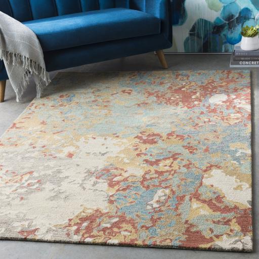 Surya Modern Nouveau MNV-1000 Aqua Beige 5' x 7'6" Rug