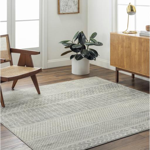 Surya Monaco MOC-2304 Gray Ivory 2' x 2'11" Rug