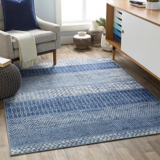 Surya Monaco MOC-2305 Denim Ivory 2' x 2'11" Rug