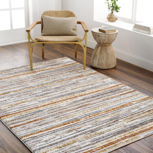 Surya Monet MMO-2301 Burnt Orange Cream 2' x 2'11" Rug