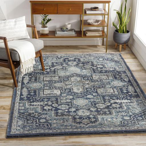 Surya Montana MTN-2302 Charcoal Cream 6'7" x 9' Rug