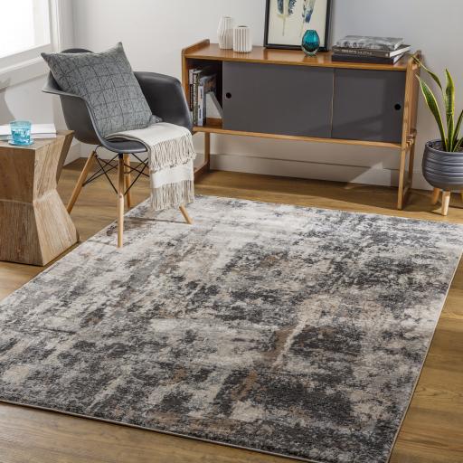 Surya Montana MTN-2303 Black Brown 5'3" x 7' Rug