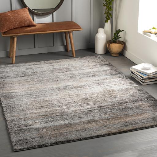 Surya Montana MTN-2304 Black Brown 5'3" x 7' Rug