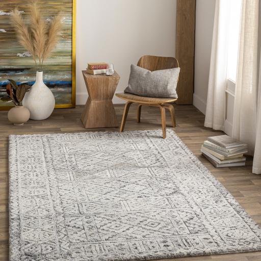 Surya Montclair MTC-2310 Black Charcoal 4' x 6' Rug