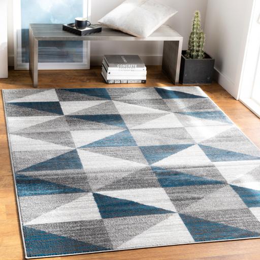 Surya Monte Carlo MNC-2307 Blue Charcoal 2'7" x 7'3" Rug