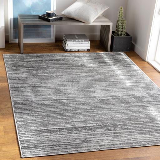 Surya Monte Carlo MNC-2308 Charcoal Light Gray 2'7" x 7'3" Rug