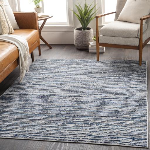 Surya Monte Carlo MNC-2309 Blue Charcoal 2'7" x 7'3" Rug