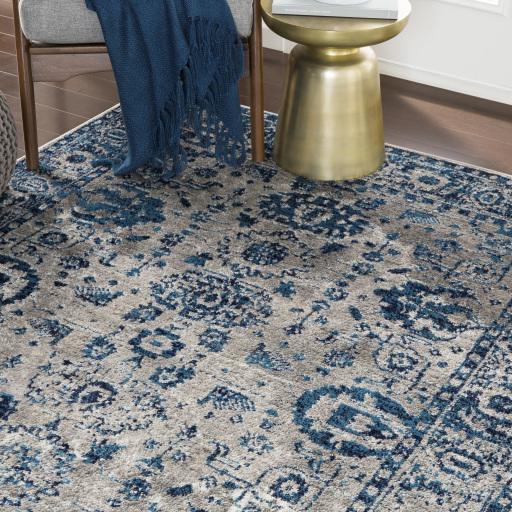 Surya Monte Carlo MNC-2310 Blue Light Gray 2'7" x 7'3" Rug