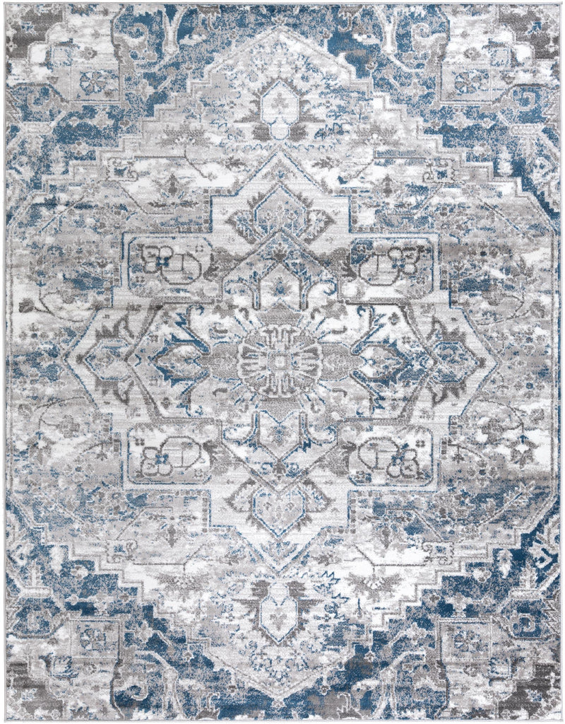 Surya Monte Carlo MNC-2318 Blue Charcoal 2'7" x 7'3" Rug