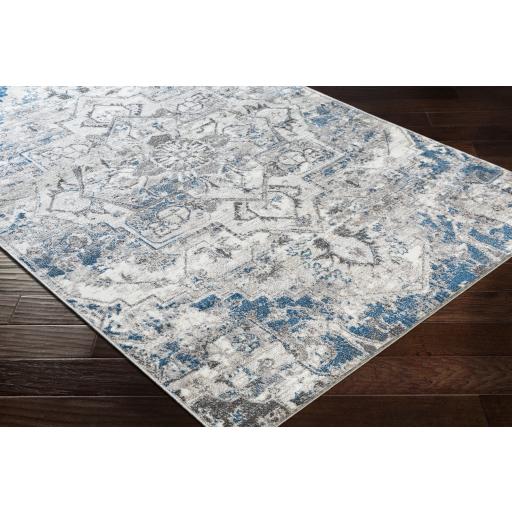 Surya Monte Carlo MNC-2318 Blue Charcoal 6'7" Square Rug