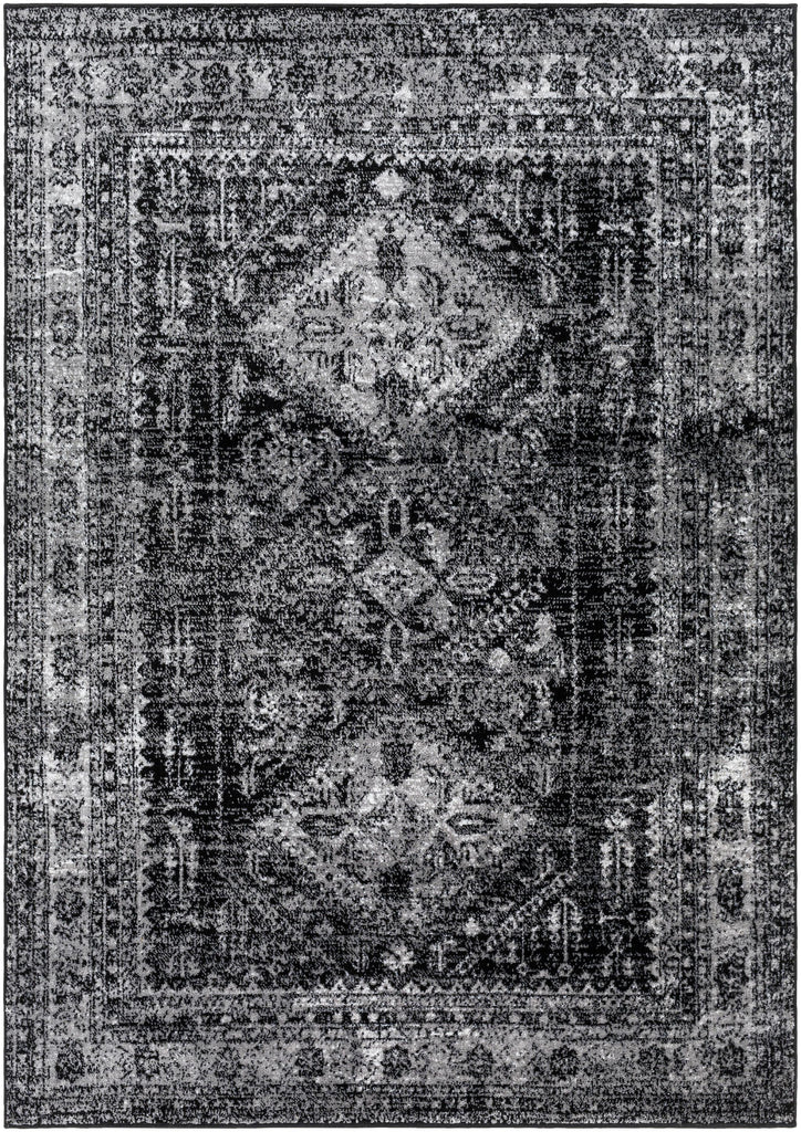 Surya Monte Carlo MNC-2340 Black Charcoal 2'7" x 7'3" Rug