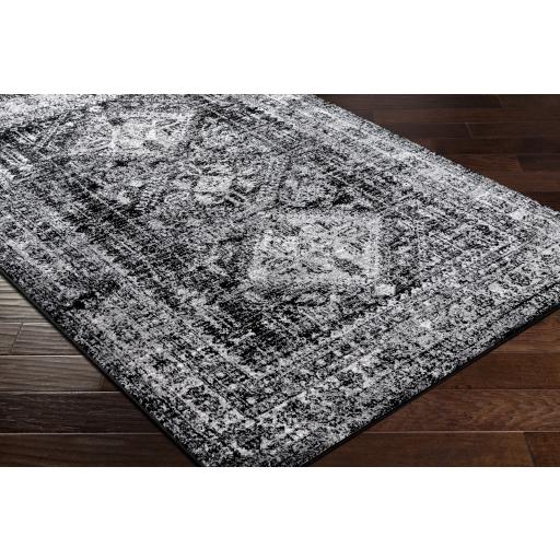 Surya Monte Carlo MNC-2340 Black Charcoal 2'7" x 7'3" Rug