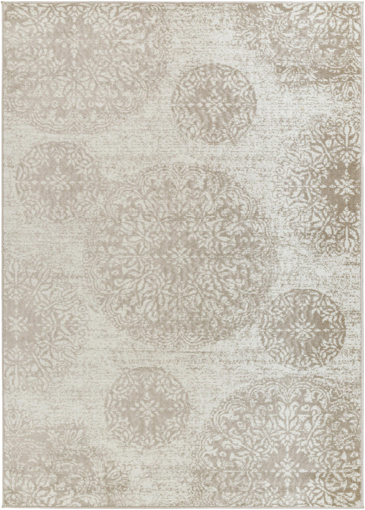 Surya Monte Carlo MNC-2344 Ivory Light Brown 5'3" x 7'3" Rug