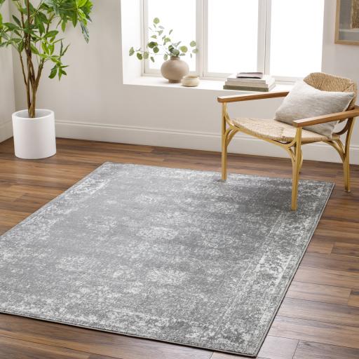 Surya Monte Carlo MNC-2346 Charcoal Cream 6'11" x 9' Rug