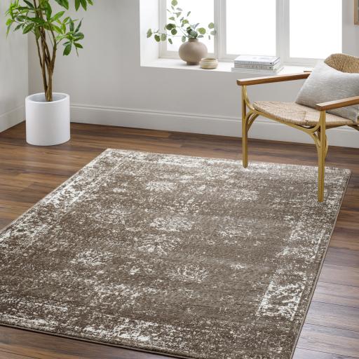 Surya Monte Carlo MNC-2347 Charcoal Dark Brown 5'3" x 7'3" Rug