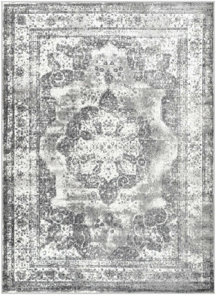 Surya Monte Carlo MNC-2351 Charcoal Cream 5'3" x 7'3" Rug