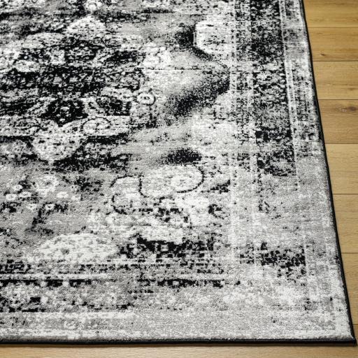 Surya Monte Carlo MNC-2354 Black Cream 5'3" x 7'3" Rug