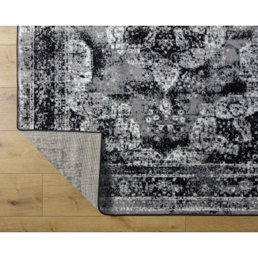 Surya Monte Carlo MNC-2354 Black Cream 5'3" x 7'3" Rug