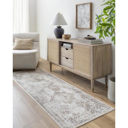 Surya Montreal MTR-2306 Cream Dark Brown 2'6" x 10' Rug