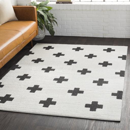 Surya Moroccan Shag MCS-2306 Black Charcoal 2' x 2'11" Rug