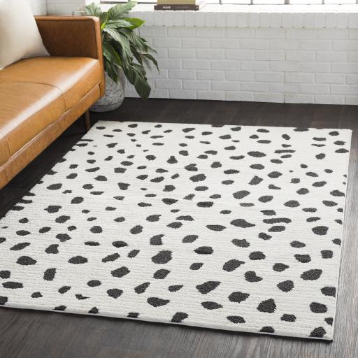 Surya Moroccan Shag MCS-2307 Black Charcoal 2' x 2'11" Rug