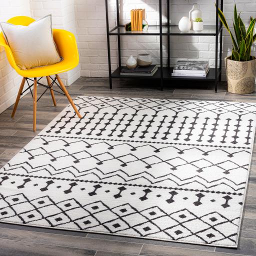 Surya Moroccan Shag MCS-2309 Black Charcoal 2' x 2'11" Rug