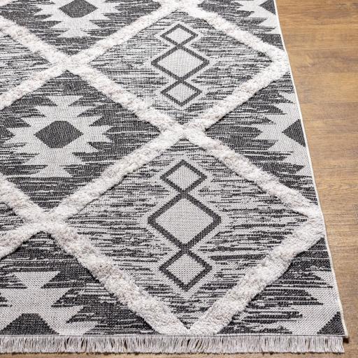 Surya Morocotton MCT-2301 Black White 2'1" x 3'9" Rug