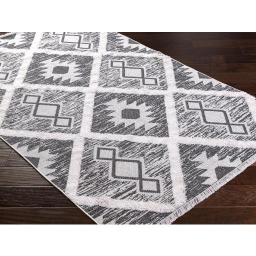 Surya Morocotton MCT-2301 Black White 2'1" x 3'9" Rug