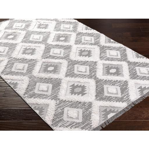 Surya Morocotton MCT-2303 Black Medium Gray 2'1" x 3'9" Rug