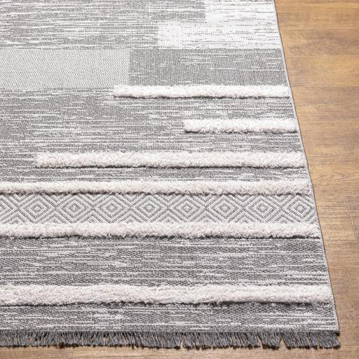 Surya Morocotton MCT-2305 Black Medium Gray 2'1" x 3'9" Rug